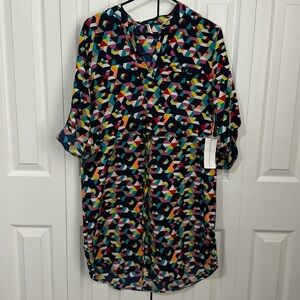 Dress - colorful geometric pattern